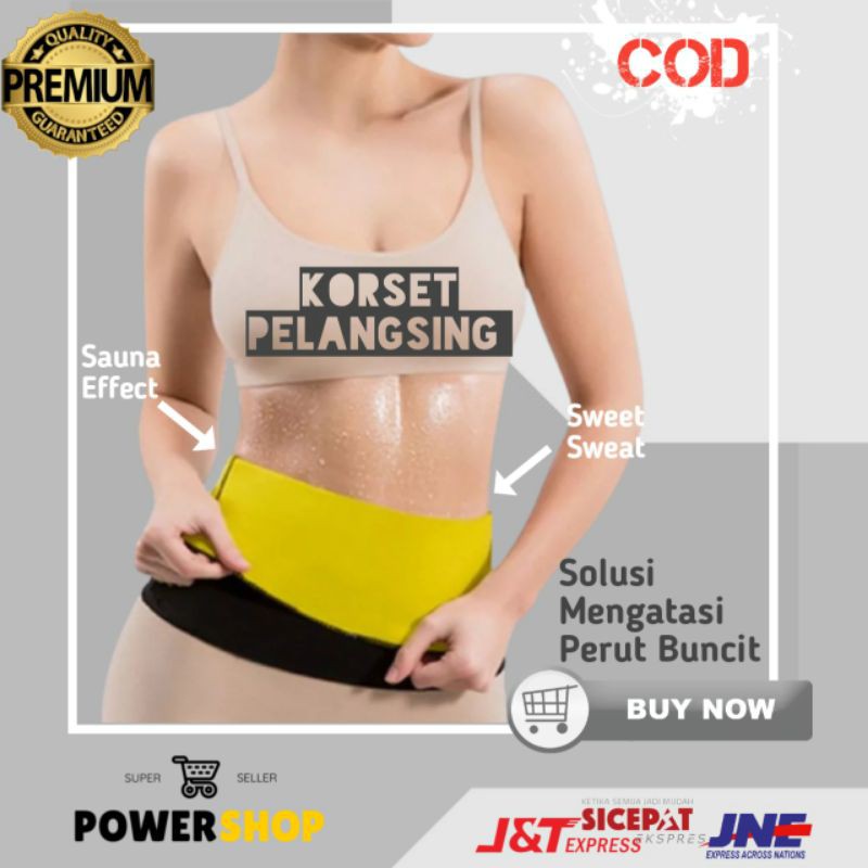 KORSET PELANGSING  PEMBAKAR LEMAK PENGECIL PERUT BUNCIT PRIA WANITA ORIGINAL CS01