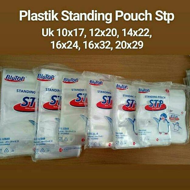 

PLASTIK STANDING UP POUCH 14 X 22 CM - KLIP KEMASAN BENING TEBAL ISI 50 LEMBAR (KODE 686)