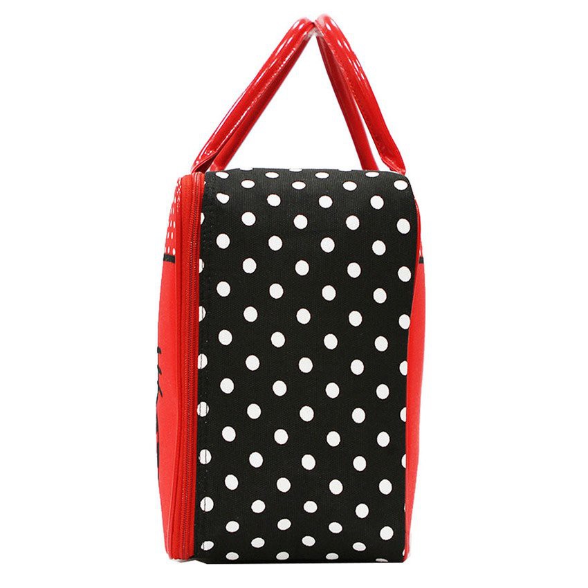 Tas Anak Travel Bag Motif Bunga Flower Bahan Kanvas - Merah