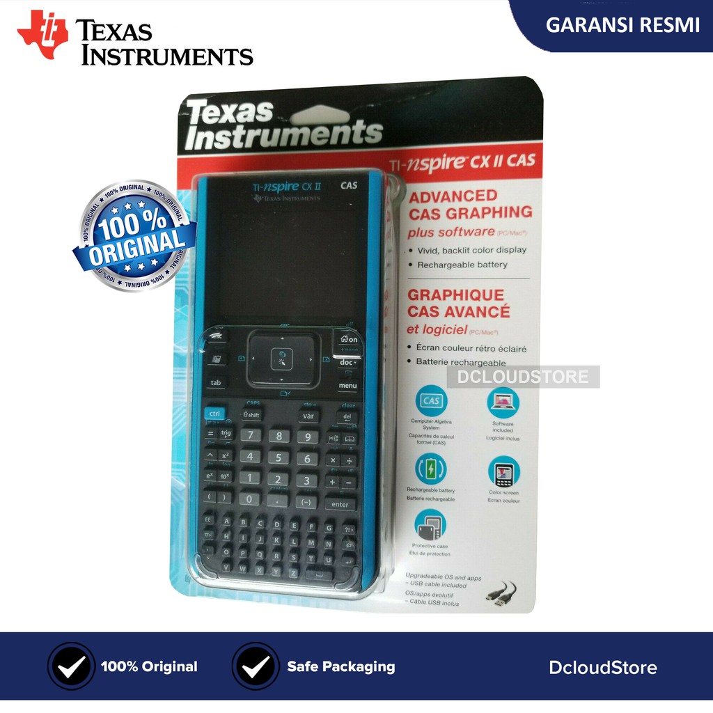

Calculator Original Texas Instruments TI-Nspire CX CAS II Graphing Matematika mtk Kalkulator Grafik
