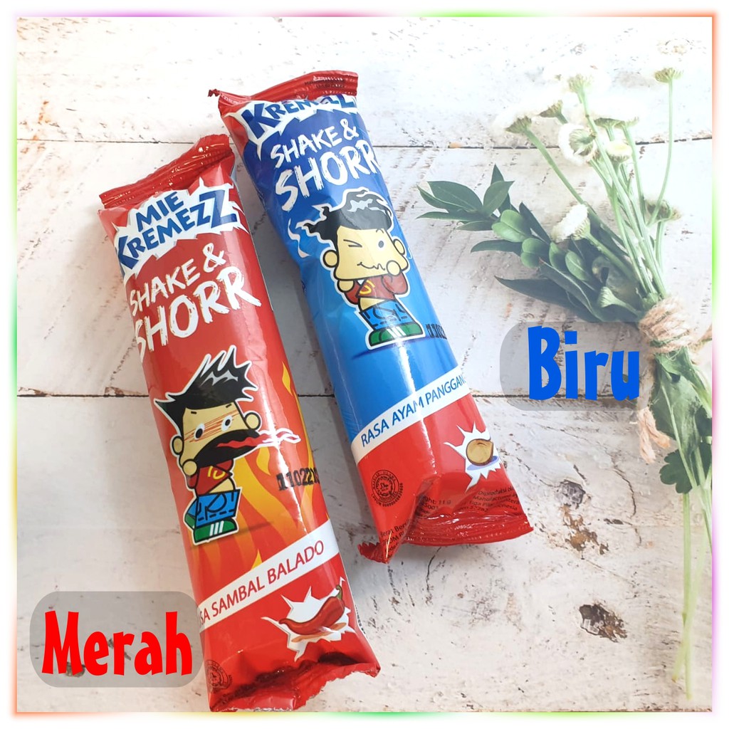 

mie kremez shake & shorr 5 sachet jajanan snack anak