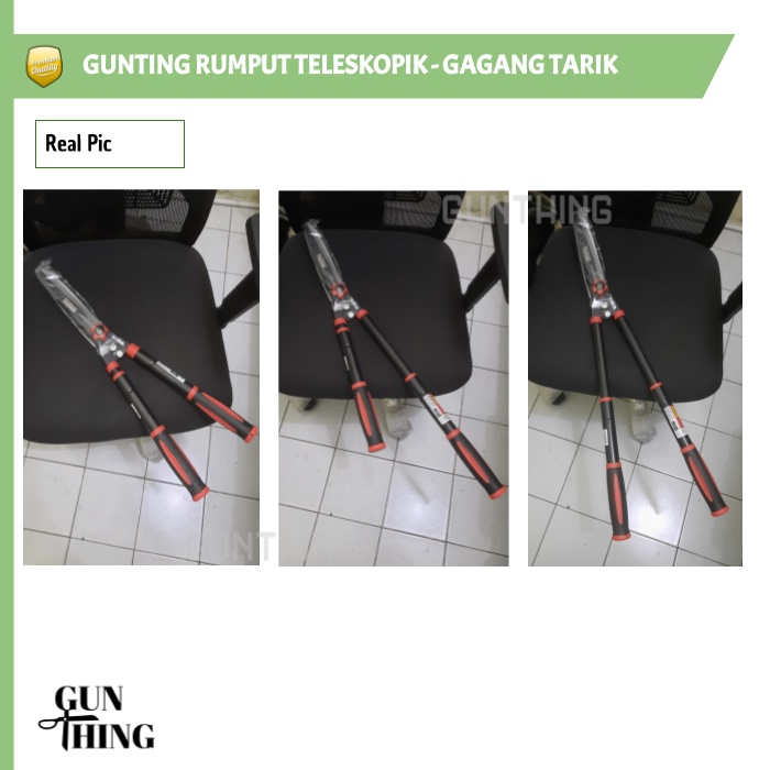 Gunting Rumput Teleskopik - Gunting Rumput Gagang Tarik 76cm