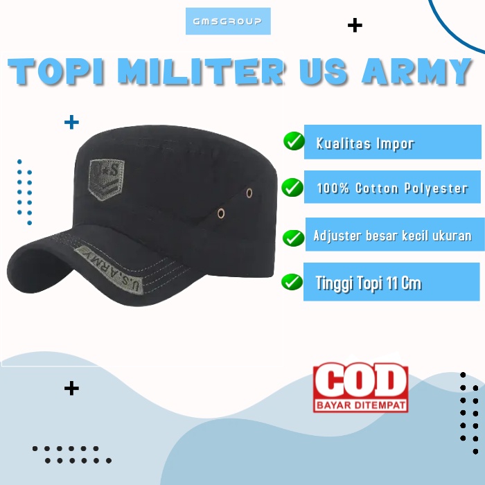 TOPI KOMANDO Military Hats Caps impor Topi Militer Us Army dan Army