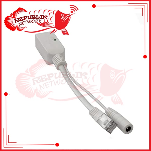 Passive Gigabit POE Splitter Female|Gigabit POE Injector Cewek