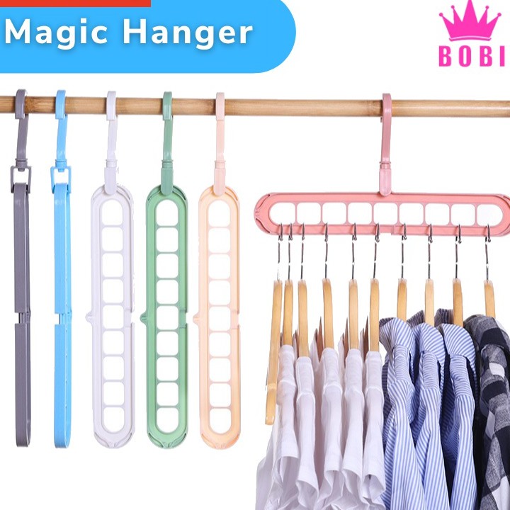 Gantungan Baju / Magic Hanger Multifungsional Foldable Hanger / warna random