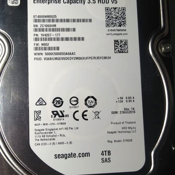 hardisk hdd seagate enterprise 3.5 4tb sas konector