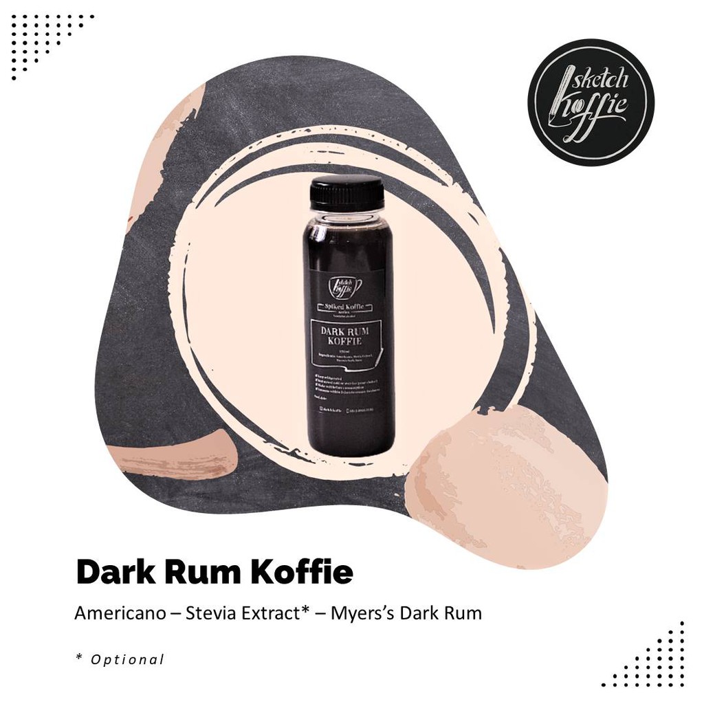 

Dark Rum Koffie 250ml (menggunakan Myers's Rum ASLI)