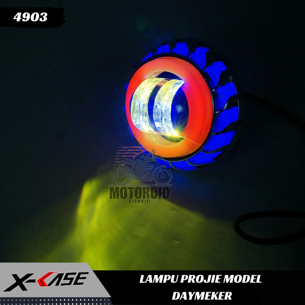 LAMPU MODEL DAYMEKER SABIT 2 MATA UNIVERSAL DEPAN MOTOR PROJECTOR