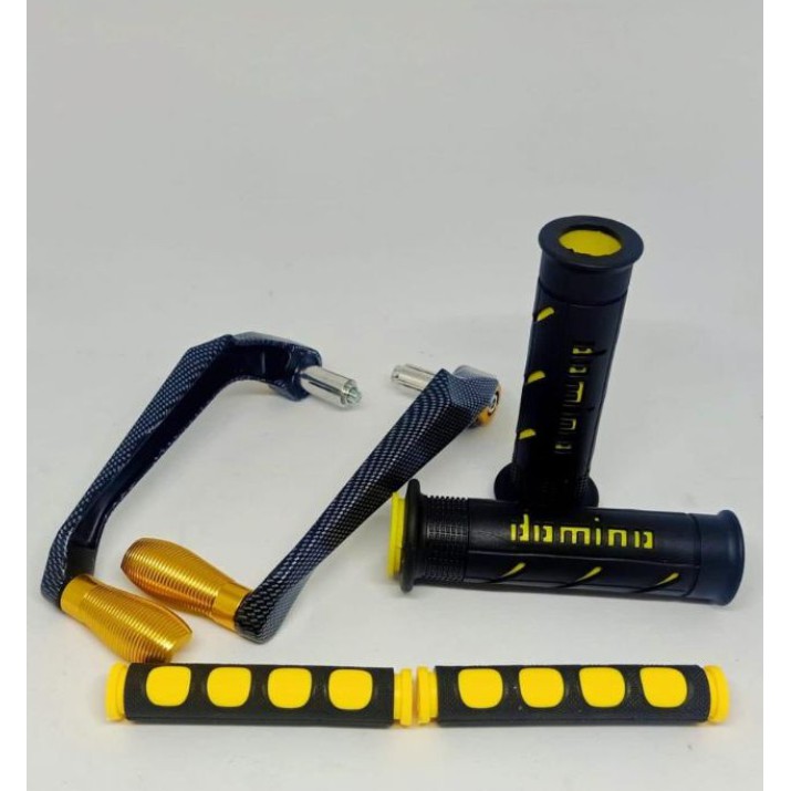 [Paket 3in1] Proguard Carbon Sabit +Grip Domino Motor Variasi + Karet Handle Universal