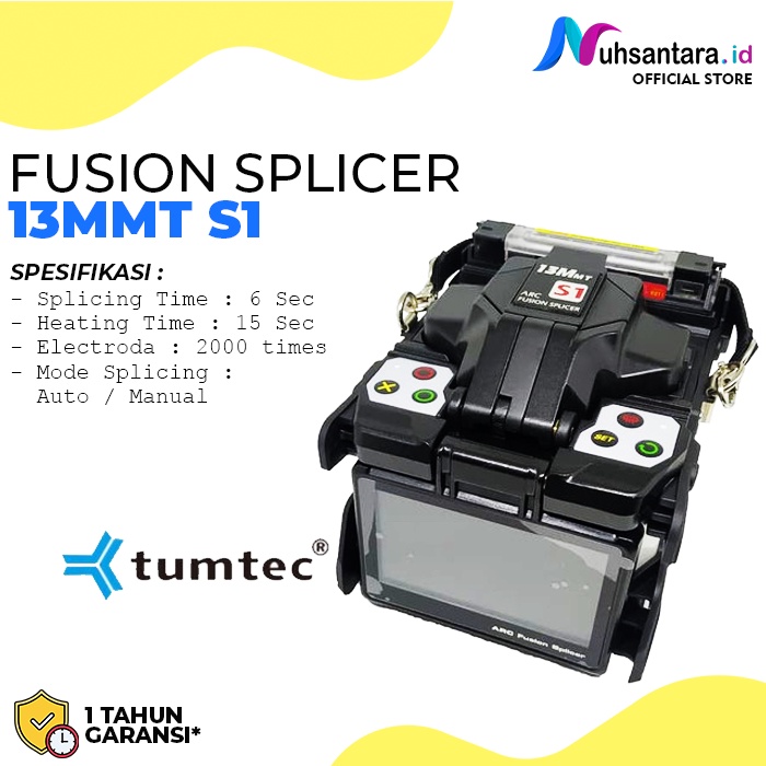 Fusion Splicer Tumtec 13mmt S1 Splicing Fiber Optik Original 100%