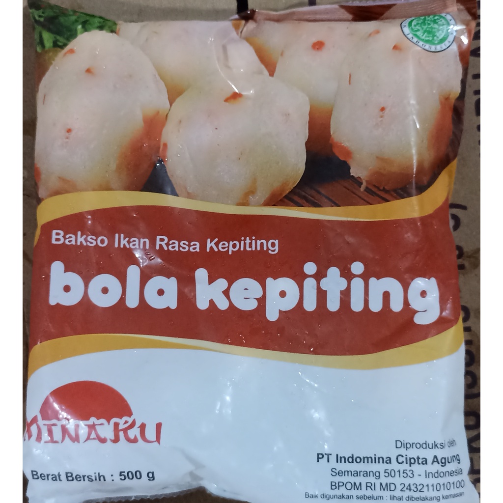 

Minaku Bola Kepiting 500gram