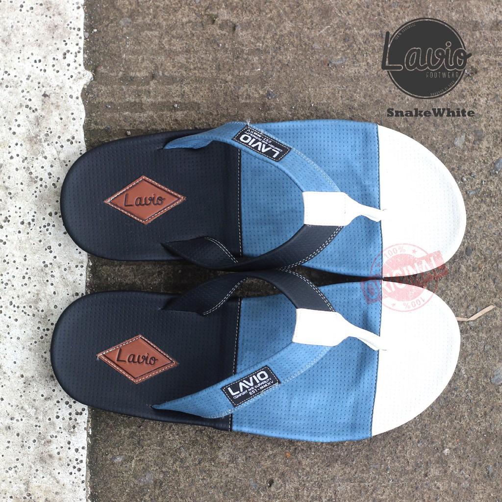 SANDAL JEPIT PRIA KEREN KUALITAS DISTRO BAHAN PREMIUM LAVIO SNAKE ORIGINAL SANDAL SANTAI, JALAN