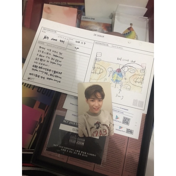 ALBUM NCT 2018 EMPHATY DREAM VER DIARY CHENLE PHOTOCARD PC KUN