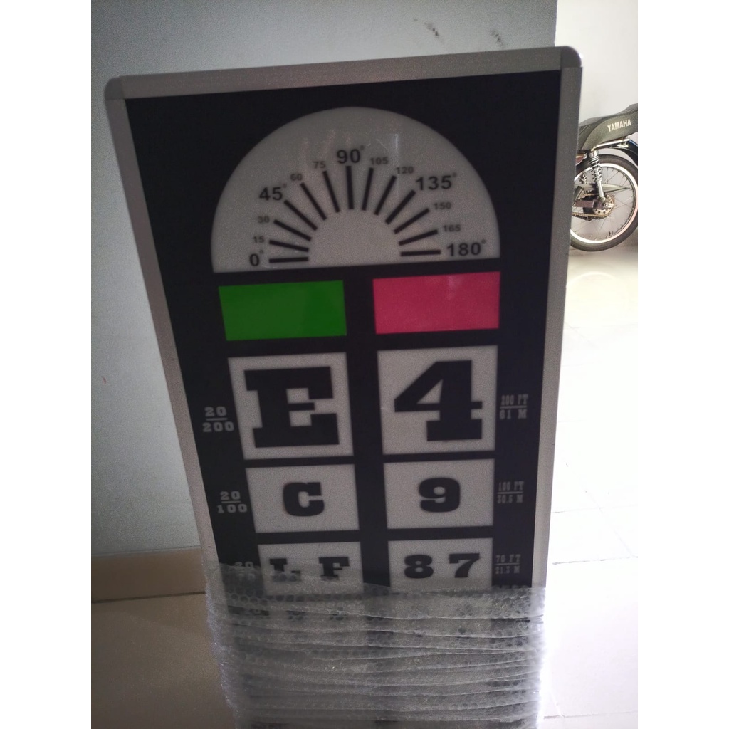 Snelen Chart Elektrik New With Remote / Alat Baca Tes Mata / Snellen Chart