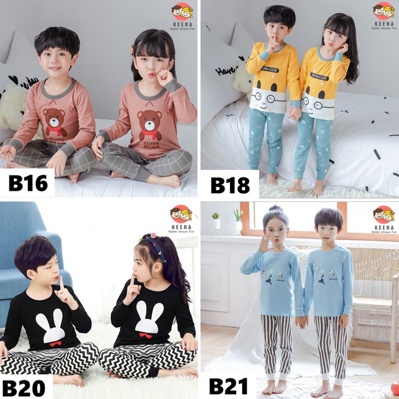 Setelan Piyama Baju Kaos dan Celana Panjang Katun Anak Setelan Piyama Baju Kaos dan Celana Panjang Katun Anak