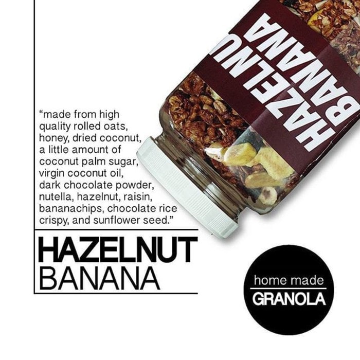 

El Granola Hazelnut Banana / Healthy Snack / Sereal