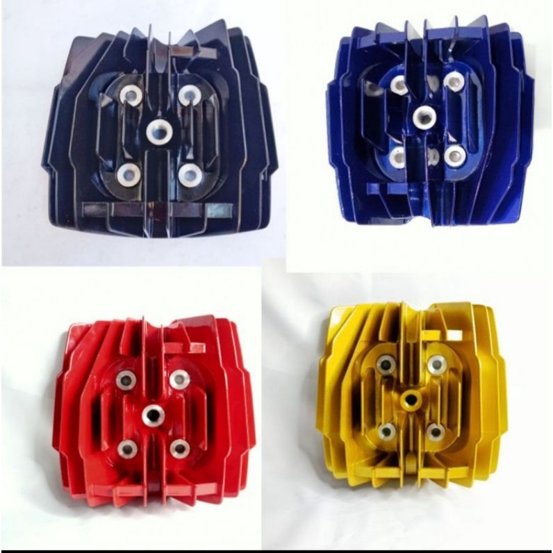 Silinder Kop Nanas head Belimbing YZ125 PNP RX King HITAM GOLD MERAH BIRU SUDAH SQUIS