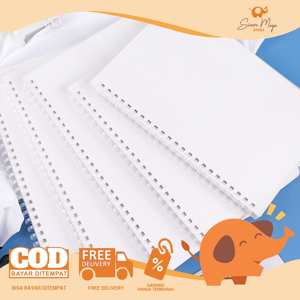 

Frost White Soft Ring Notebook B5 / Buku Catatan Bergaris Lucu Unik