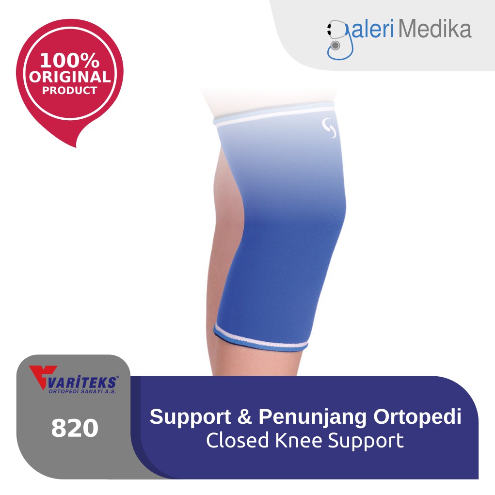 Variteks 820 Closed Knee Support Untuk Rehabilitasi