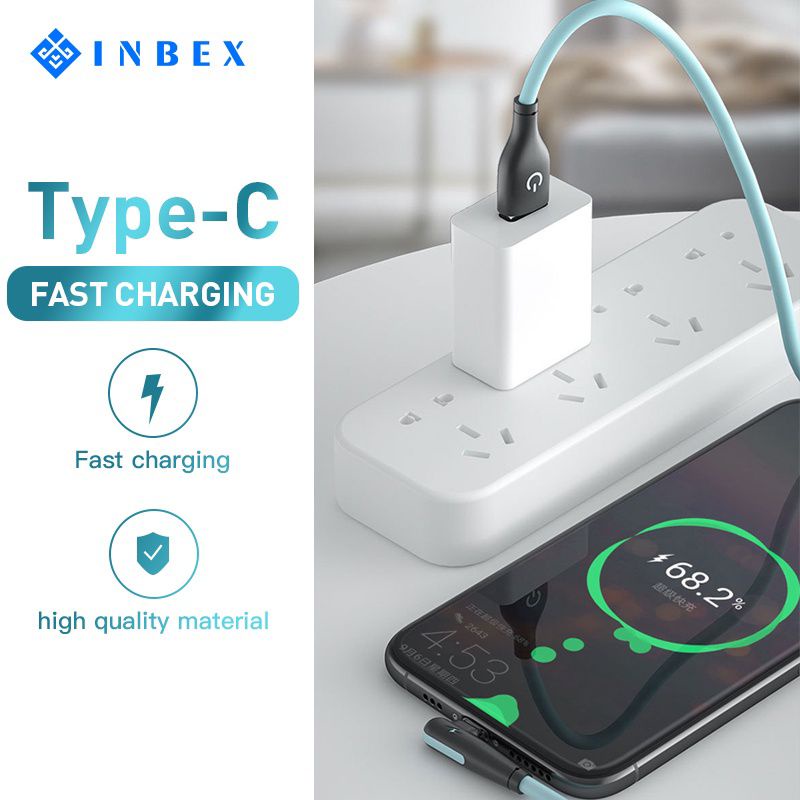 INBEX Kabel Charger Gaming 90° Type-C 3A