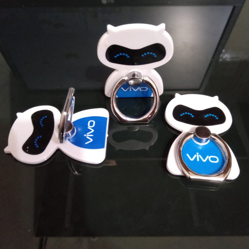 Iring Hp Stand Holder Karakter Maskot Oppo Vivo