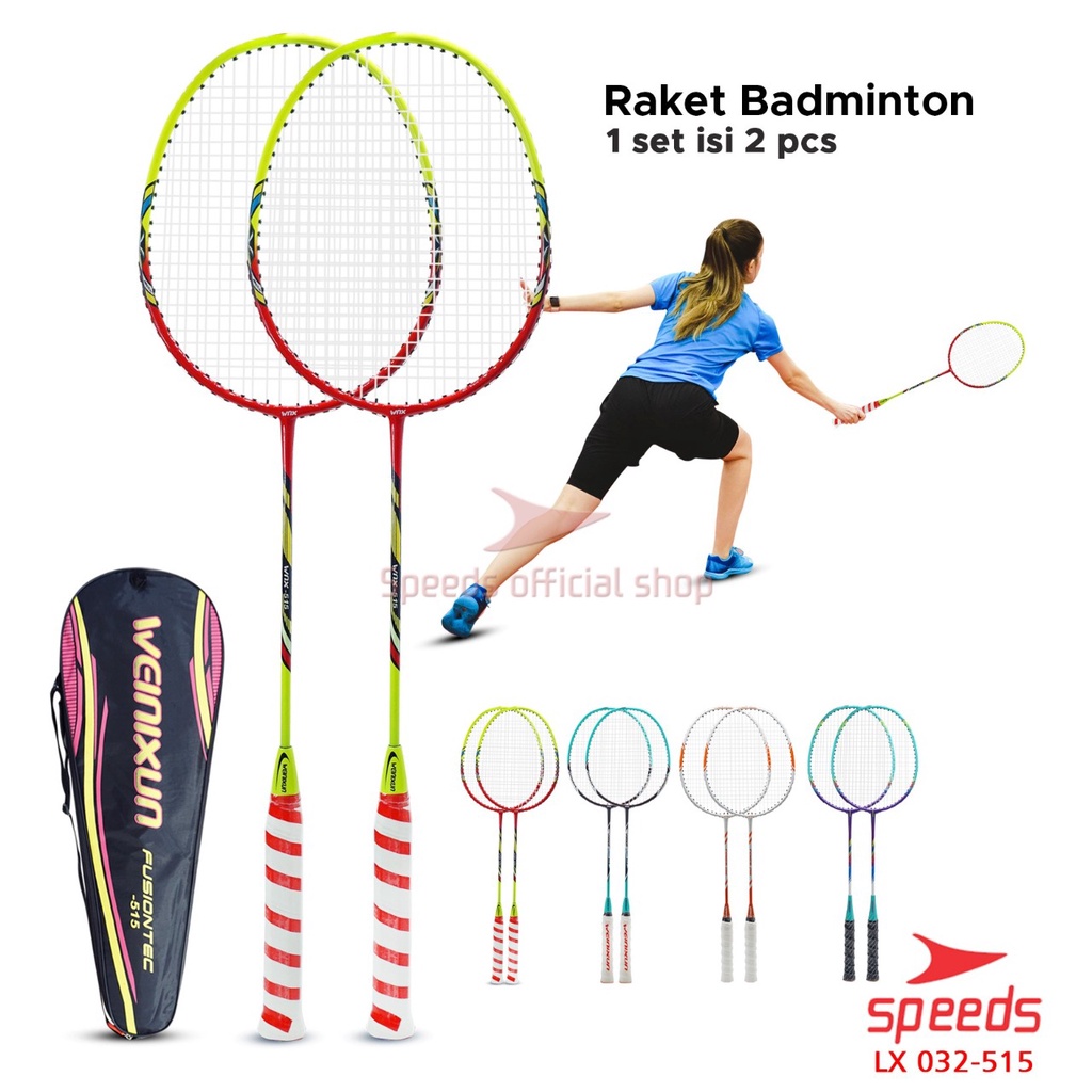 SPEEDS Raket Badminton Original Bulu Tangkis Racket Olahraga Pertandingan 032-206