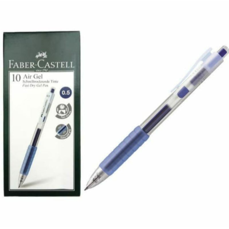 

Faber-Castell Pulpen Ballpoint Air Gel Fast Gel Blue Ink 0,5mm / Pulpen fast dry faber castell Biru 0.5mm / Pulpen Fast Gel Faber Castell 0.5 mm biru / Pulpen Fast Gel Air Gel Pen Faber Castell 0.7 Biru