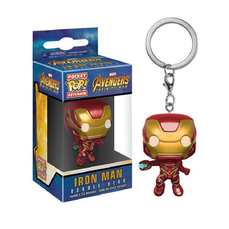 Gantungan Kunci Funko POP Marvel Captain Marvel Bahan PVC Untuk Koleksi