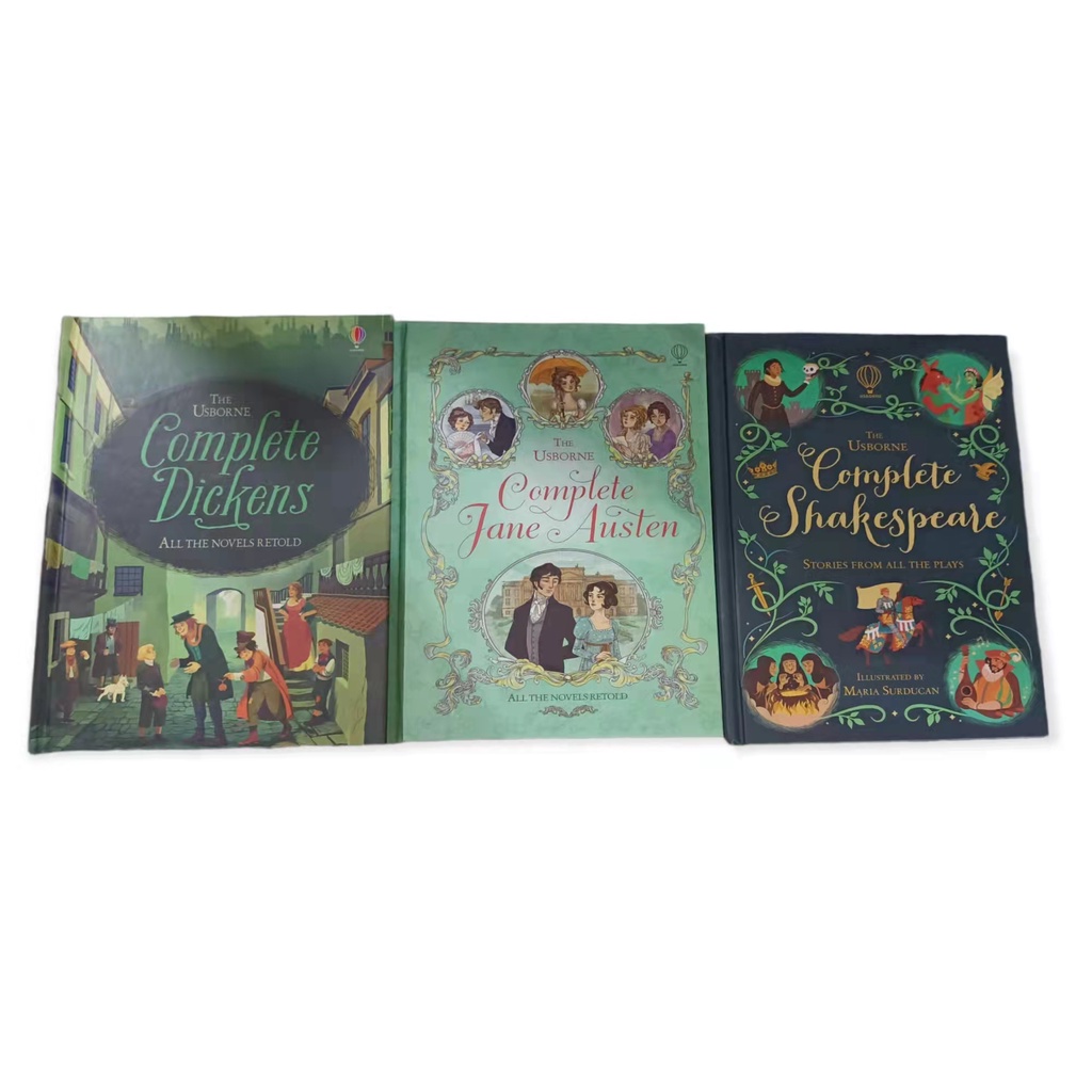 NOVEL USBORNE THE USBORNE COMPLETE DICKENS/SHAKESPEARE/JANE AUSTEN