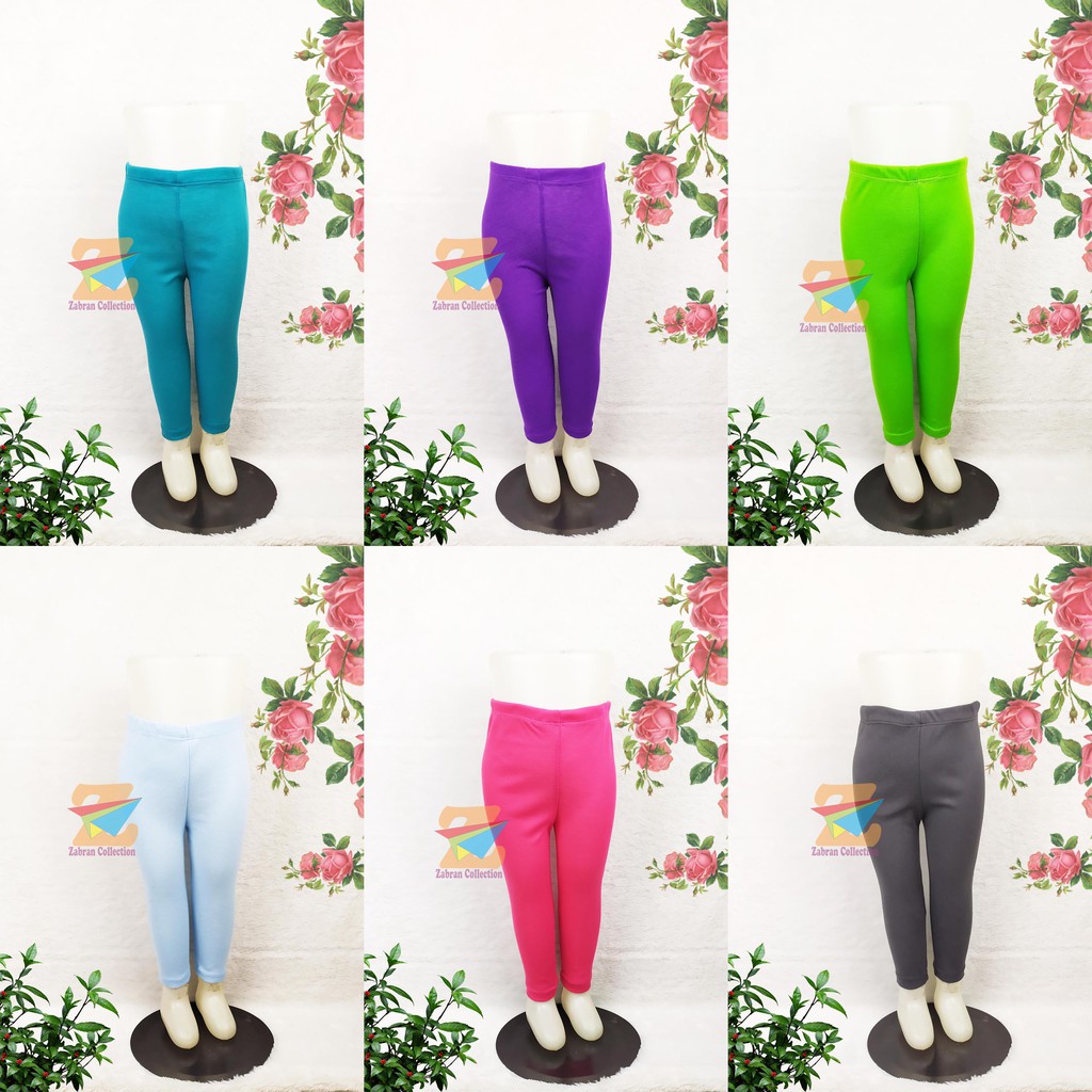 Legging Anak Polos Zabran 1 Sampai 4 Tahun