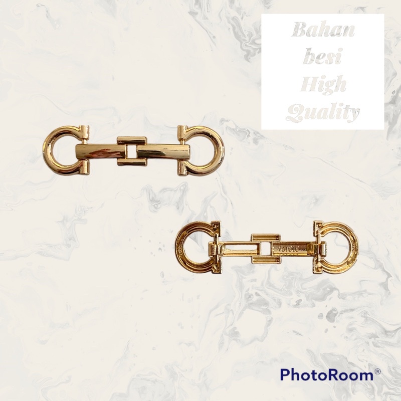 Variasi aksesoris gesper sandal sepatu RT-8333 besi plastik tas