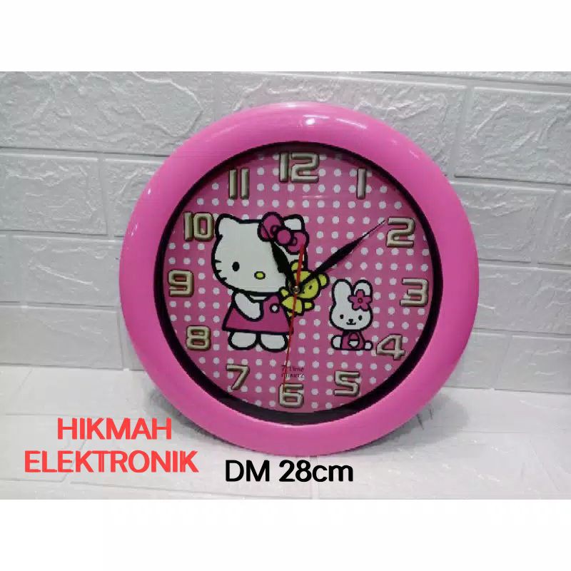 JAM DINDING 788/jam dinding karakter/Diameter 28 cm