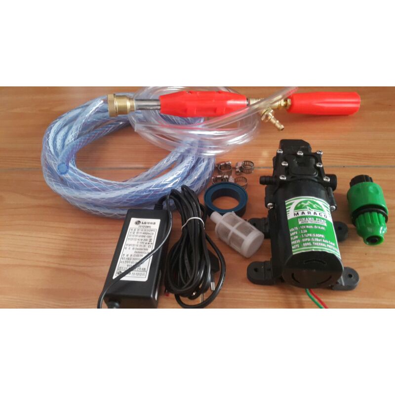 PAKET SET Mesin Cuci AC Motor Mobil Steam Power Sprayer Alat Mini