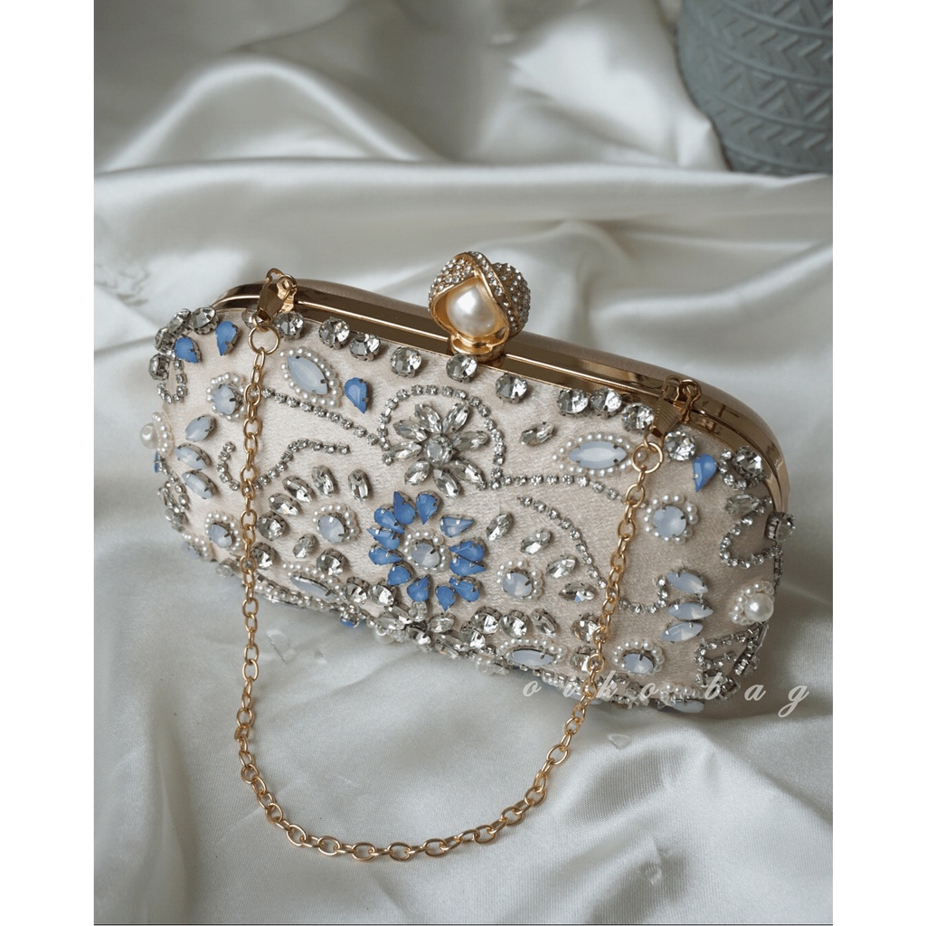 TAS PESTA OIKO PREMIUM BIYANI CLUTCH INCLUDE BOX / TAS PESTA WANITA IMPORT
