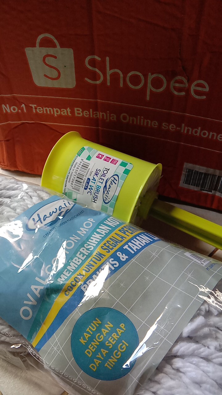 Hawaii Clara Sikat Wc Gagang Dengan Tatakan