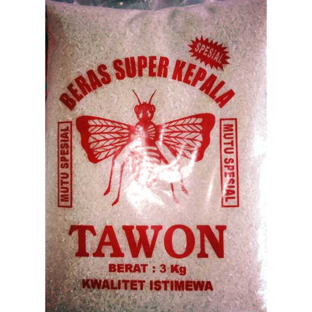 

Beras cap tawon.3 kg.33k