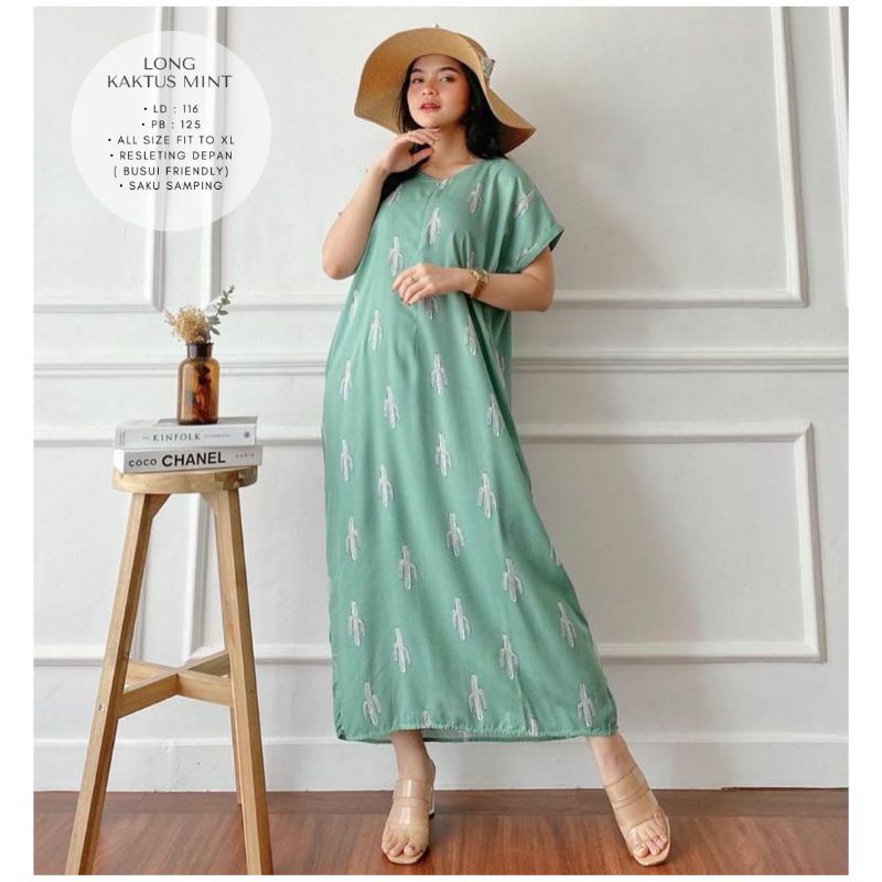 daster long semata kaki, daster panjang viral kekinian, daster rayon busui terlaris-5