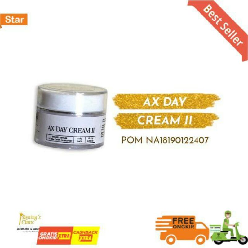 Bening Skincare AX Day Cream II Cream Siang Jerawat Tipe 2 Petawatan Wajah By Benings Clinic