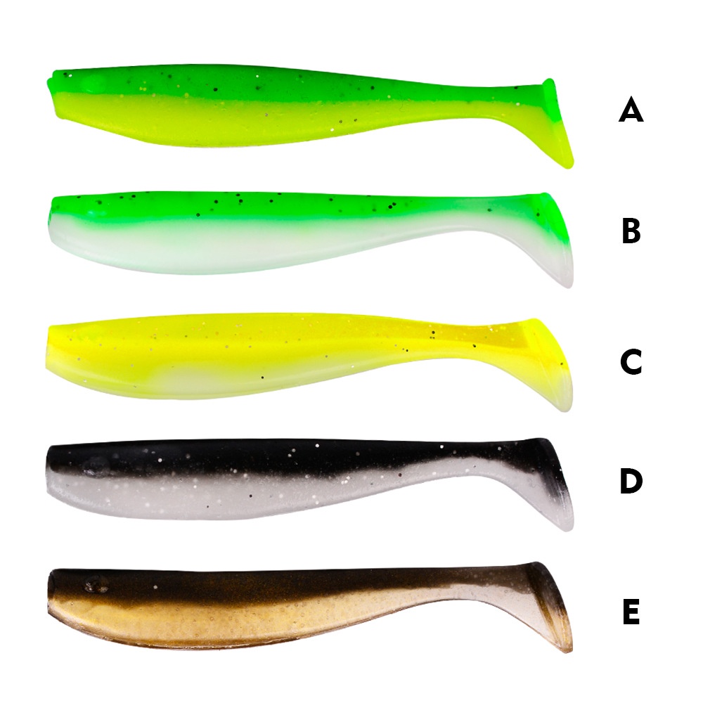 Paket 10 pcs Softlure soft lure umpan pancing branded proberos paddle tail 5,5cm 6.5 cm mancing casting ultralight