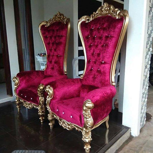 Kursi Syahrini Gold Mewah