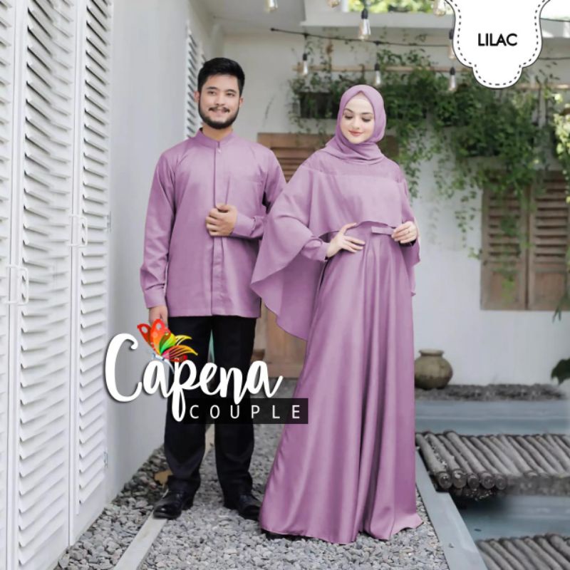 BAJU LEBARAN COUPLE SUAMI ISTRI/ SET BAJU KEMBARAN capena