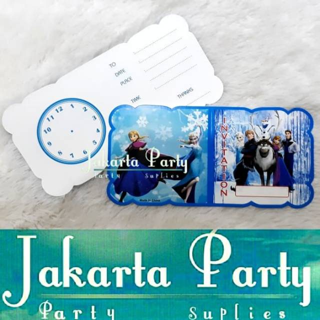 Kartu Undangan Frozen / Undangan Ulang Tahun / Kartu Undangan