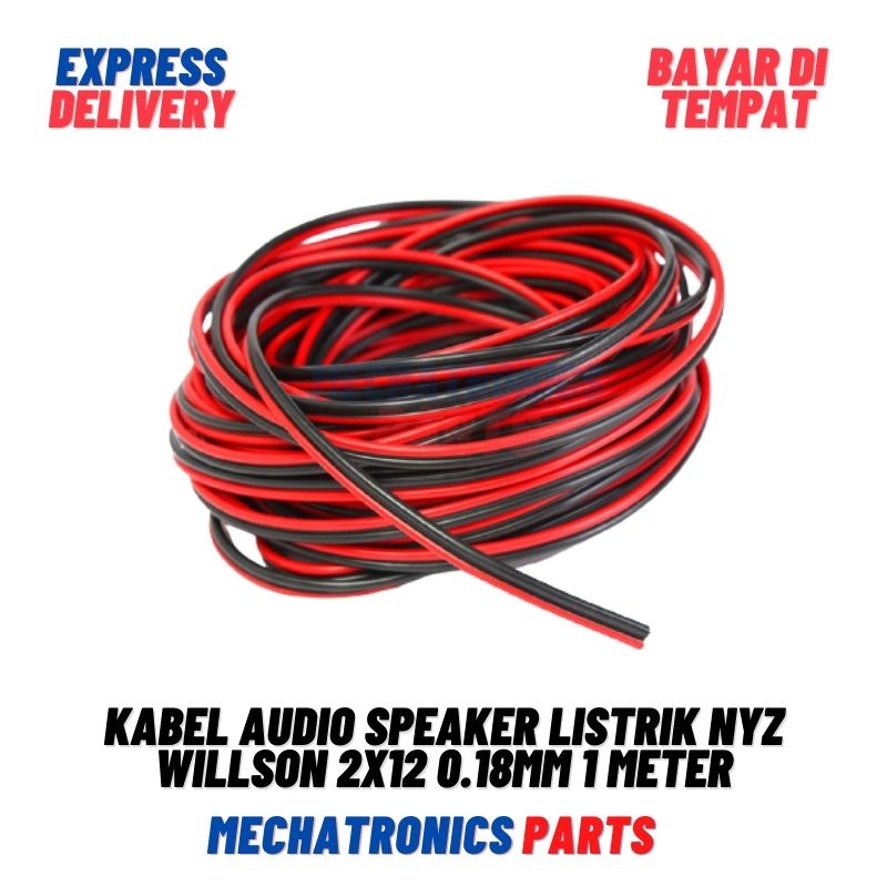 [DEV-9437] KABEL NYZ WILLSON 2X12 0.18MM ASLI TEMBAGA SPEAKER CORD 1METER