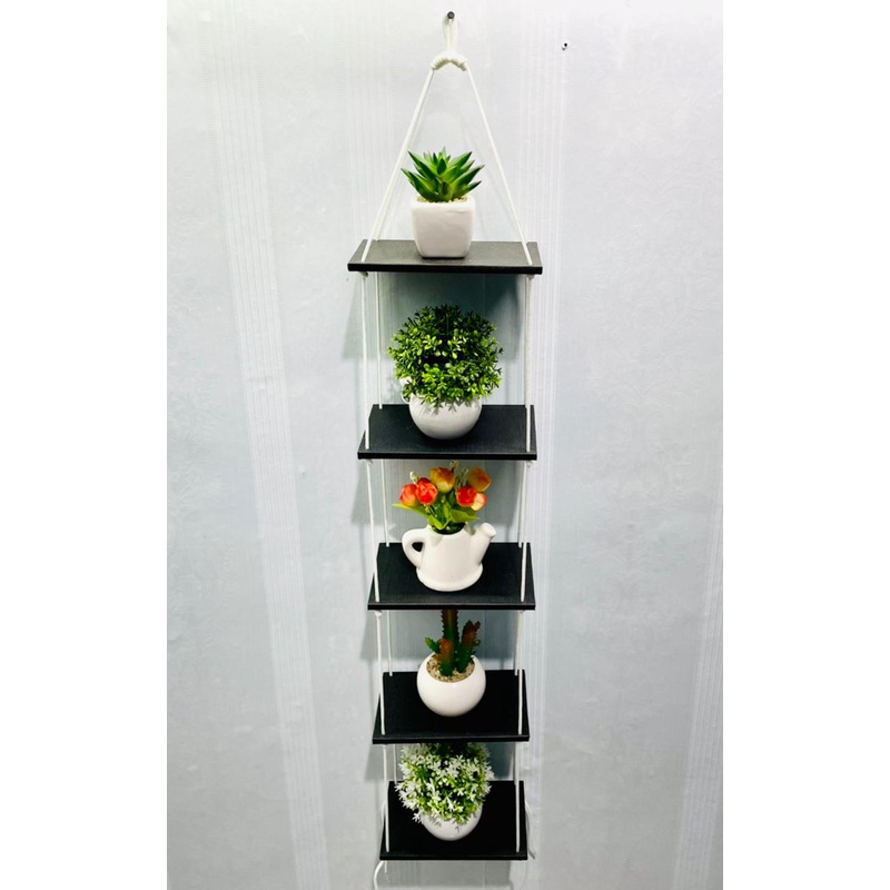 Rak Dinding Mini 5 Susun Kayu MDF Minimalis
