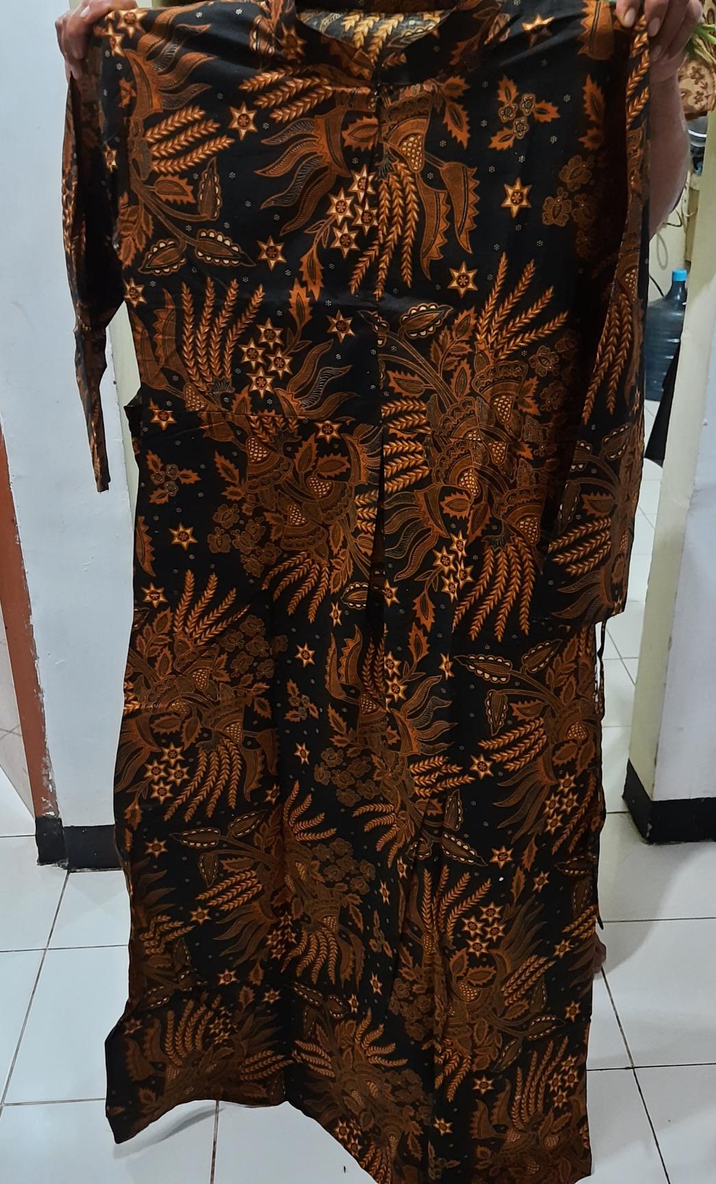 Gamis Batik Manggar, Padi,sekar,cantik,kubis,kipas,daun