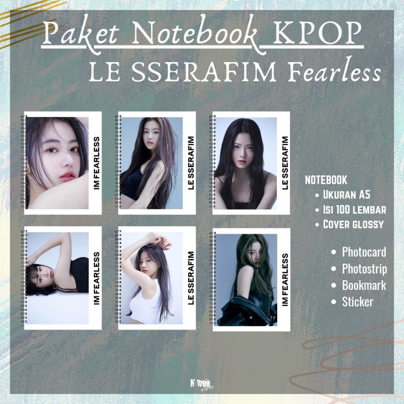 

Le Sserafim Notebook Fearless