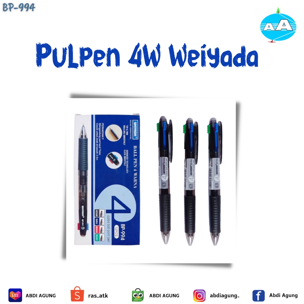 

Pulpen 4W Weiyada BP-994