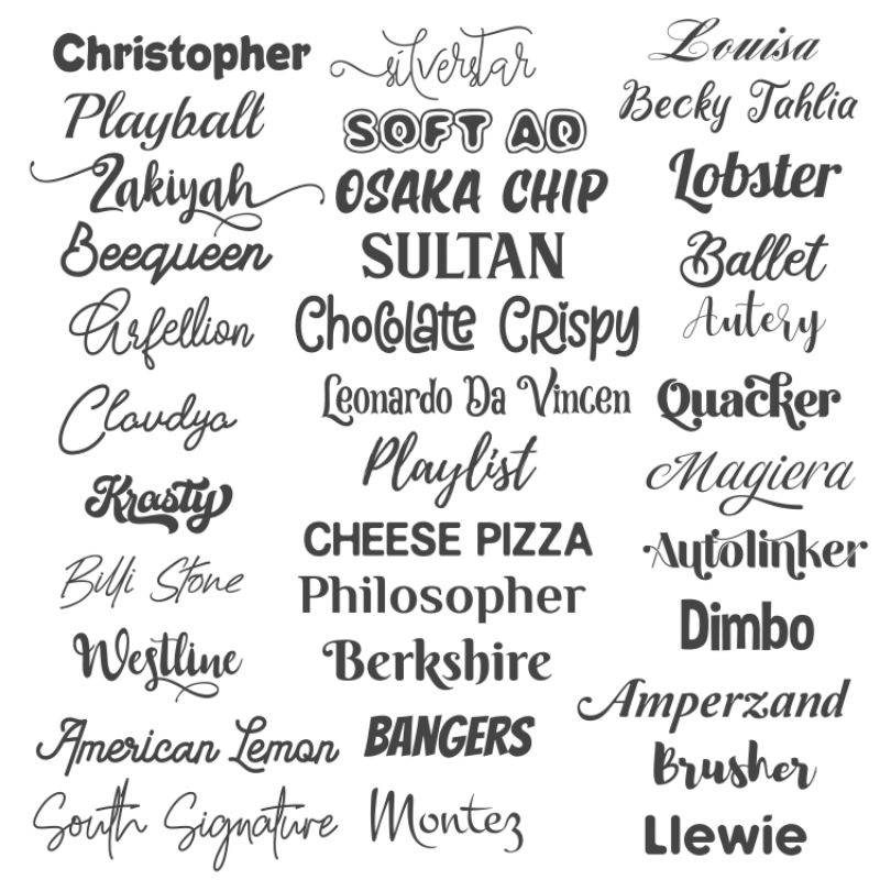

KATALOG FONT ( JANGAN DI CHECKOUT )