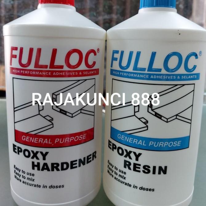 Lem epoxy FULLOC / Lem epoxy hardener / Lem besi / Lem kayu 1kg