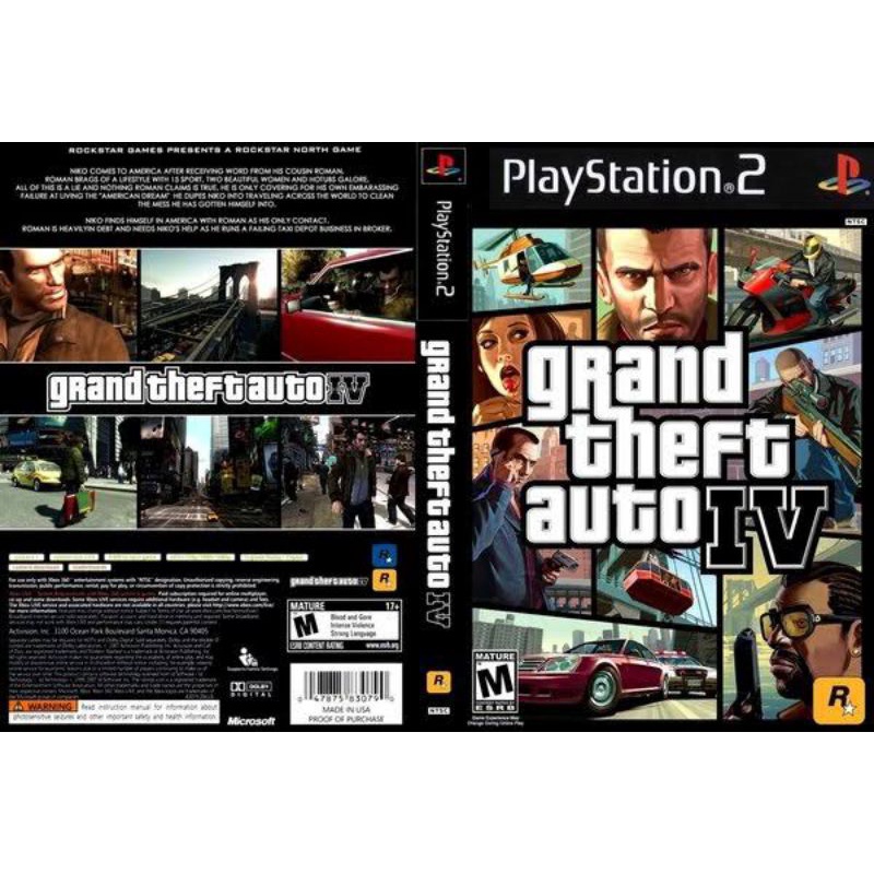 Kaset PS2 GTA IV